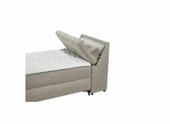 Bedbox Atlantis 120x200cm - stof - zand met opbergruimte