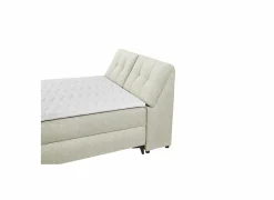 Bedbox Atlantis  140x200cm - stof - ivoor met opbergruimte