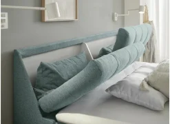 Bedbox Atlantis 180x200cm - stof - munt met opbergruimte