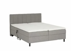 Bedbox Miralindo 160x200cm - stof - nordic ash elektrisch