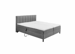 Bedbox Miralindo 160x200cm - stof - nordic graphite elektrisch