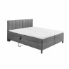 Bedbox Miralindo 180x200cm - stof - nordic graphite elektrisch