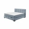 Bedbox Nagol A 160x200cm - stof - blauw met opbergruimte
