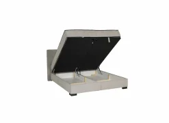 Bedbox Nagol A 180x200cm - stof - zilver met opbergruimte