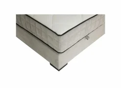 Bedbox Nagol A 180x200cm - stof - zilver met opbergruimte
