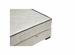 Bedbox Nagol A 180x200cm - stof - zilver met opbergruimte
