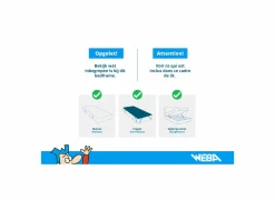 Bedbox Valetta 180x200cm - stof - blauw met opbergruimte