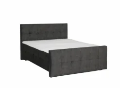 Bedbox Valetta 160x200cm - stof - espresso met opbergruimte
