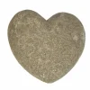 Beeldje Fadarstone Hart 15x15x16cm - stoneware - grijs