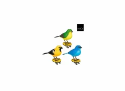 Beeldje Vogel H10,5cm - kunststof - multicolor