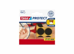 Beschermviltjes tesa Ø2,2cm bruin