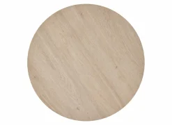 Bijzettafel Ø76cm - melamine - urban oak & zwart