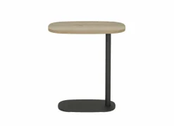 Bijzettafel Cup 50x33cm - melamine - antraciet & naturel