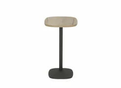 Bijzettafel Cup 50x33cm - melamine - antraciet & naturel