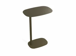 Bijzettafel Cup 50x33cm - staal - donker brons