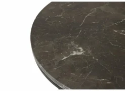 Bijzettafel Trail Ø48cm - marmer - bruin - set van 2