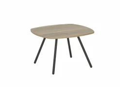 Bijzettafel Trevi Ø70cm - decor - antraciet & eik naturel