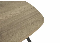 Bijzettafel Trevi Ø70cm - decor - antraciet & eik naturel