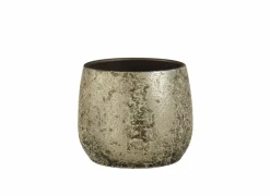 Bloempot Clemente H20cm - terracotta - champagne