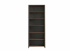 Boekenkast Clif-B 86x42x221cm - decor - old wood & donkergrijs