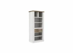 Boekenkast Duro 71x41x160cm - decor - pine white & antique oak
