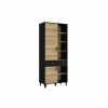 Boekenkast Lya 83x42x201cm - decor - cabezone oak & mauvella oak