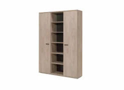Boekenkast Rio 2 160x40x222cm - melamine - humus eik