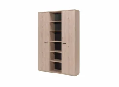 Boekenkast Rio 160x40x222cm - melamine - lente eik