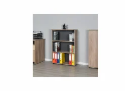 Boekenrek Merida 72x34x109cm - melamine - tori bruin