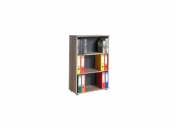 Boekenrek Merida 72x34x109cm - melamine - tori bruin