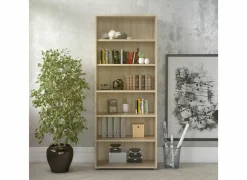 Boekenrek Prima 89x40x222cm - decor - eik