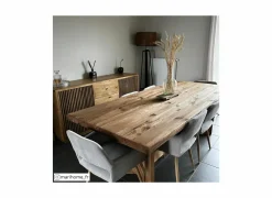 Boomstamtafel Opium 220x100cm - den massief - naturel