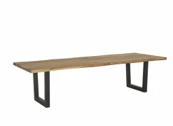 Boomstamtafel Scarface 300x110cm - sheesham massief - naturel