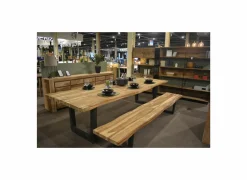 Boomstamtafel Scarface 300x110cm - sheesham massief - naturel