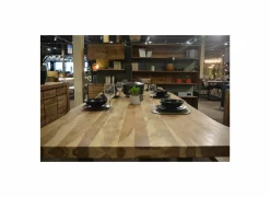 Boomstamtafel Scarface 300x110cm - sheesham massief - naturel