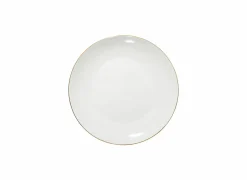 Bord Petit Salon Ø27cm - porselein - beige & wit