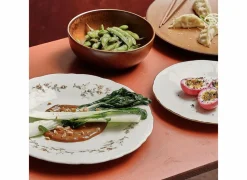 Bord Retro Ø20,5cm - porselein - wit