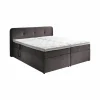 Boxspring BX1880  180x200cm - stof - grijs met opbergruimte