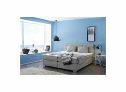 Boxspring Emilia 180x200cm - stof - greige