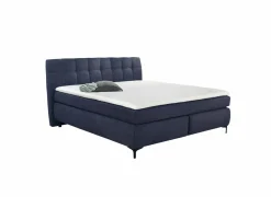 Boxspring Gitta 140x200cm - stof - blauw
