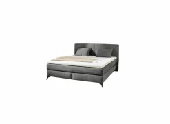 Boxspring Kira Normal 160x200 - stof - donkergrijss