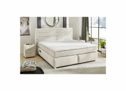 Boxspring Livia Normal 180x200cm - stof - greige