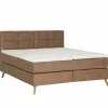 Boxspring Rist 180x200cm - lederlook - bruin