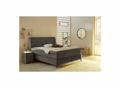 Boxspring Scarlett Max 180x200cm - stof - grijs