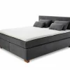 Boxspring Ulla 180x200cm - stof - antraciet