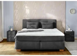 Boxspring Ulla 180x200cm - stof - antraciet