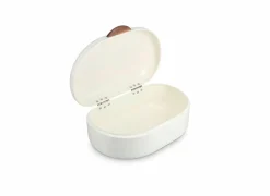 Broodtrommel Crust 33,5x21cm - metaal - beige