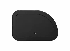 Broodtrommel met schuifdeksel 44,5x26,2x17,3cm - staal - matt black