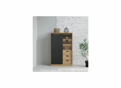 Buffetkast Kaszimiro 103cm - decor - waterford eik & zwart