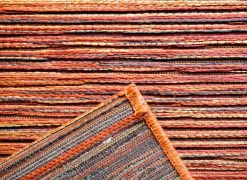 Buitentapijt Brandon 80x240cm - jute - rood & bruin